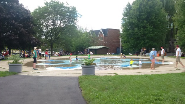 Wading pool at Jonathan Ashbridge Park, August 21, 2016.